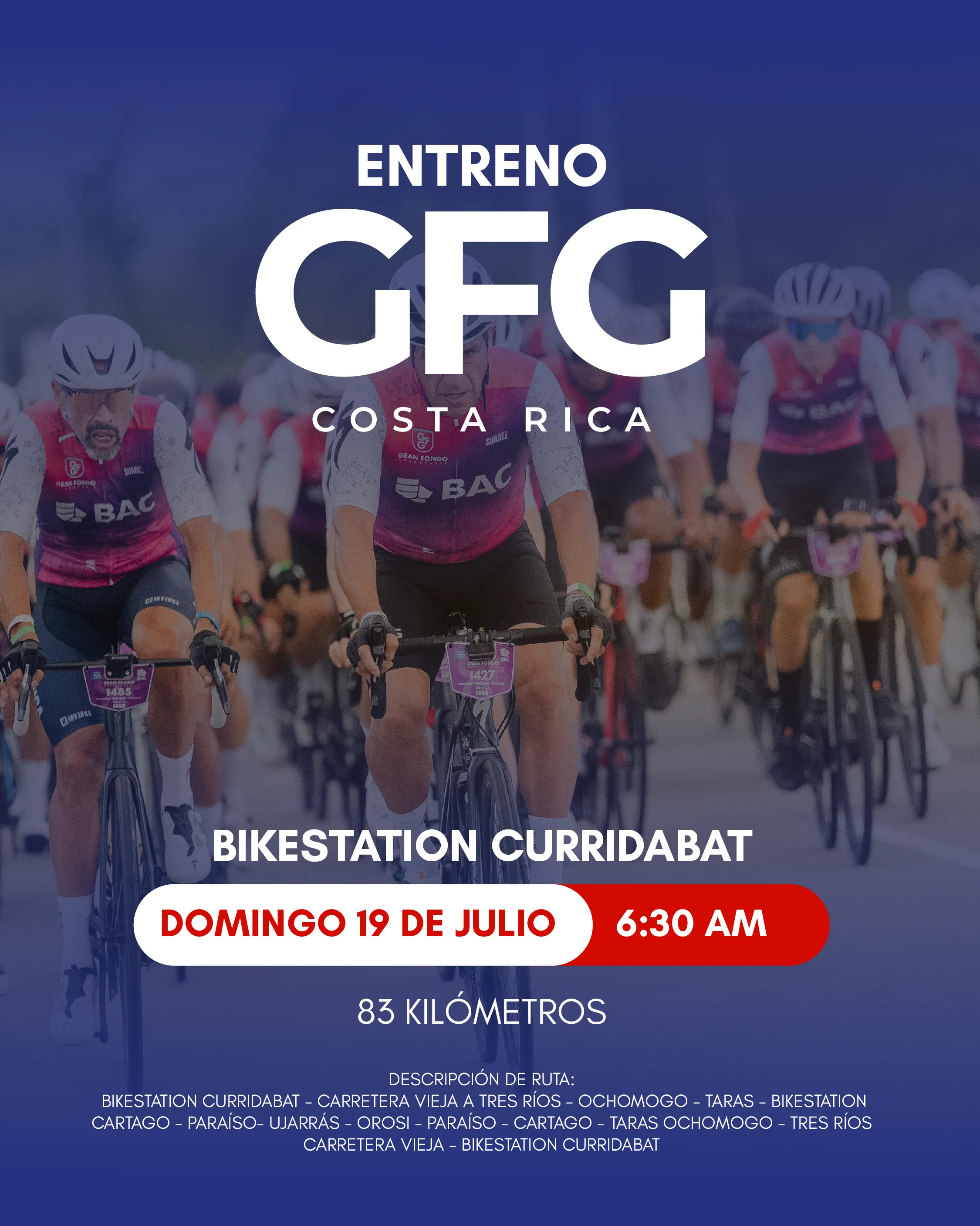 Imagen de Entrenamiento Gran Fondo Guanacaste Vuelta al Valle de Orosi